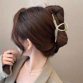 JUSTUSNX Metal Hair Claws Vintage Shark Clips Headpiece Hair Styling Accessories for Women Girls Thin Thick Hair (B)