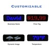 VBLab Wireless Bluetooth LED Name Badge Upgraded Rechargeable Name Tag