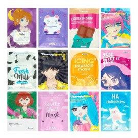 10 Pz Mascarillas Tipo Coreanas Kawaii Hidratante Antiedad                                                                                            