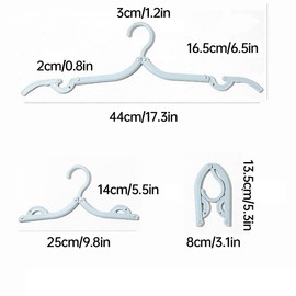 AIMALL Travel Hanger - 5/10 PCS Folding Clothes Hanger Set - Portable, Multifunctional, Durable Plastic, Compact Design for Travel