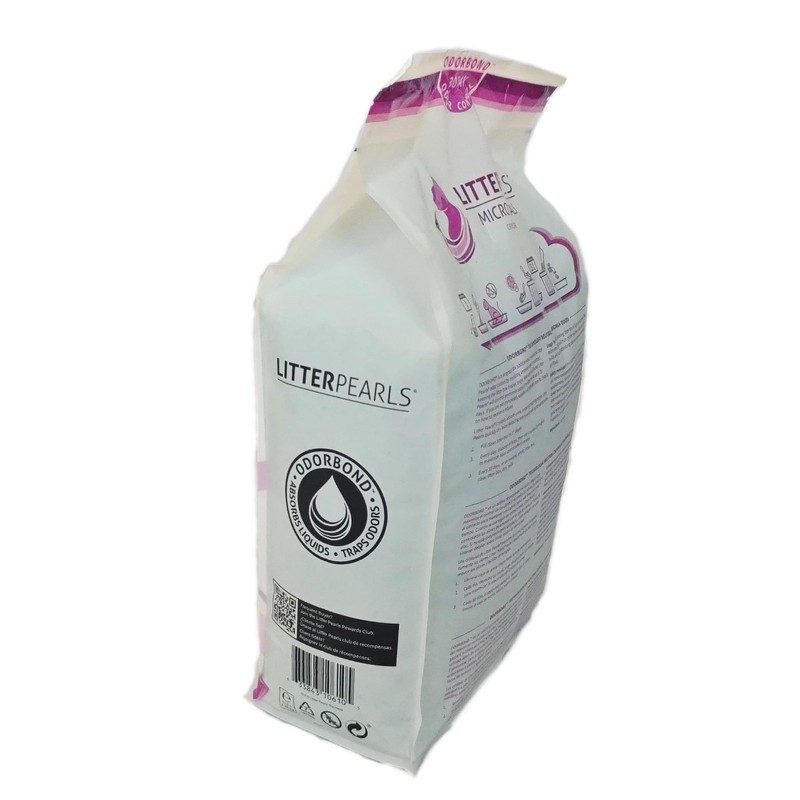 Litter Pearls Micro Crystals Unscented Non-Clumping Crystal Cat Litter with