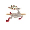 Merry Xmas Napkin Rings Decoration Wreath Stocking Bells Reindeer Tree