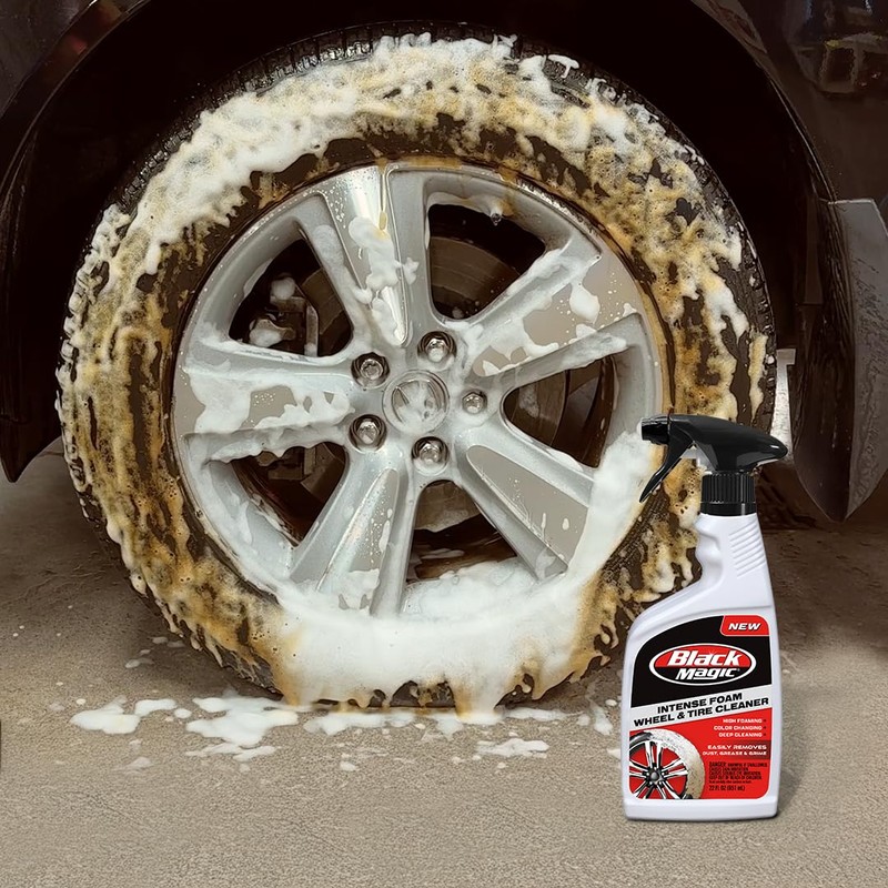 Black Magic 120228 Intense Foam Wheel & Tire Cleaner, High-Foaming