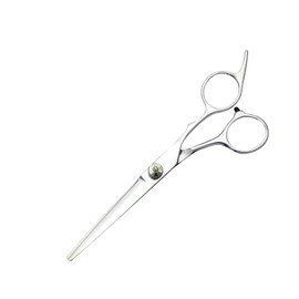 6 Inch Professional Straight Hair Cutting Scissors Stainless Steel Sharp Shears for Salon and Home Use, Comfortable Grip for Men and Women - Silver