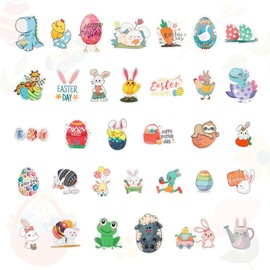 Easter Stickers,100Pcs Easter Egg Stickers,Egg Stickers Easter,Easter Eggs Stickers,Easter Vinyl Stickers,Easter Sticker Sheets,Stickers for Easter Eggs,Easter Sticker,Festive Easter Cute Stickers