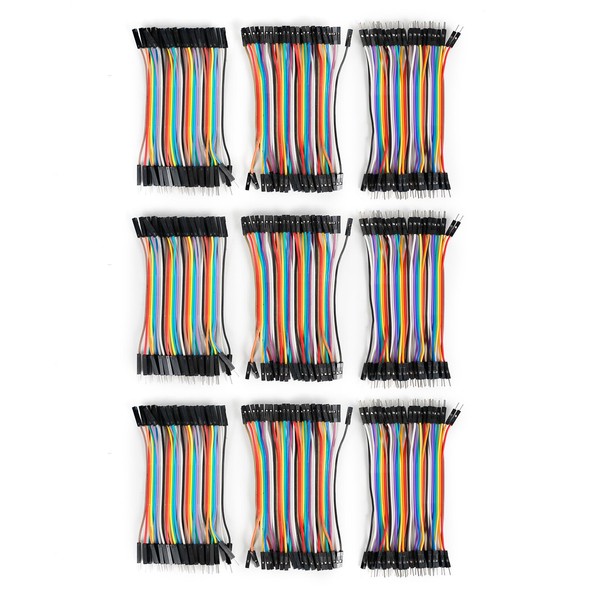 Jumper Wires,Yakomon 360pcs Dupont Wire Breadboard Jumper Wires Female to