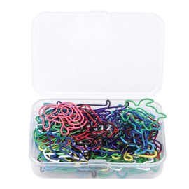 60pcs gato perro clip de papel metal lindo documento 12 tipos de clips de marcado de animales para la oficina de la escuela marcador organizar papelería regalos