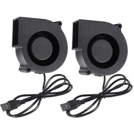 AEDIKO 2pcs 75 mm Blower Fan 75 x 30 mm USB Blower Cooling Fan 5V 7530 Turbo Case Fan Cooler for 3D Printer PC CPU Computer Case Fan Cooler