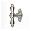 Antikas - Window olive in matt nickel-plated brass - window