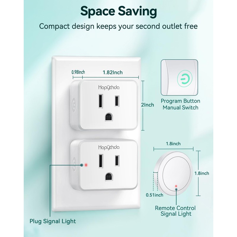 Garbage Disposal Wireless Switch Kit, Remote Control Outlet, No Drilling