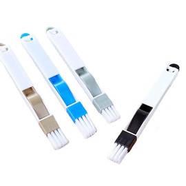 Window Slots Cleaning Brush,4 Pack 2 in 1 Groove cleaning brush Small Gap Vent cleaning brush Cleaning Mini Dustpan and Brushe