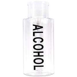 10oz PANA Clear with Word Push-Down Dispenser Bottle - 1 Bottle - Empty Refillable Pump Bottle