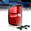 Reilauto Tail Light Assembly Compatible with 2016-2019 Chevy Silverado 1500