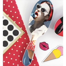 Brushworx Artists and Models Oval Cushion Hair Brush - Bubblegum Pop Ice