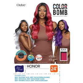 Outre Lace Front Wig - Color Bomb - Honor (DRFF1B/RICH BURGUNDY)