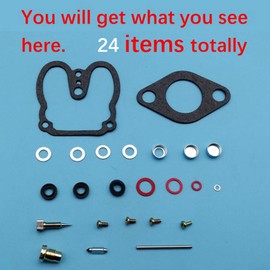 Tuzliufi Carb Carburetor Rebuild Repair Kit Compatible with Wisconsin K2119 LQ37 V460D VH4D V465D W4-1770 Engine L57-1 L77-B L77-C LZ57-1 L57-E L57G L57H L57K L57L L57M LZ77B L120 L77G L77H New Z274