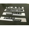 AMG Gloss Black CLA35 AMG TURBO 4MATIC replacement Badge Emblem