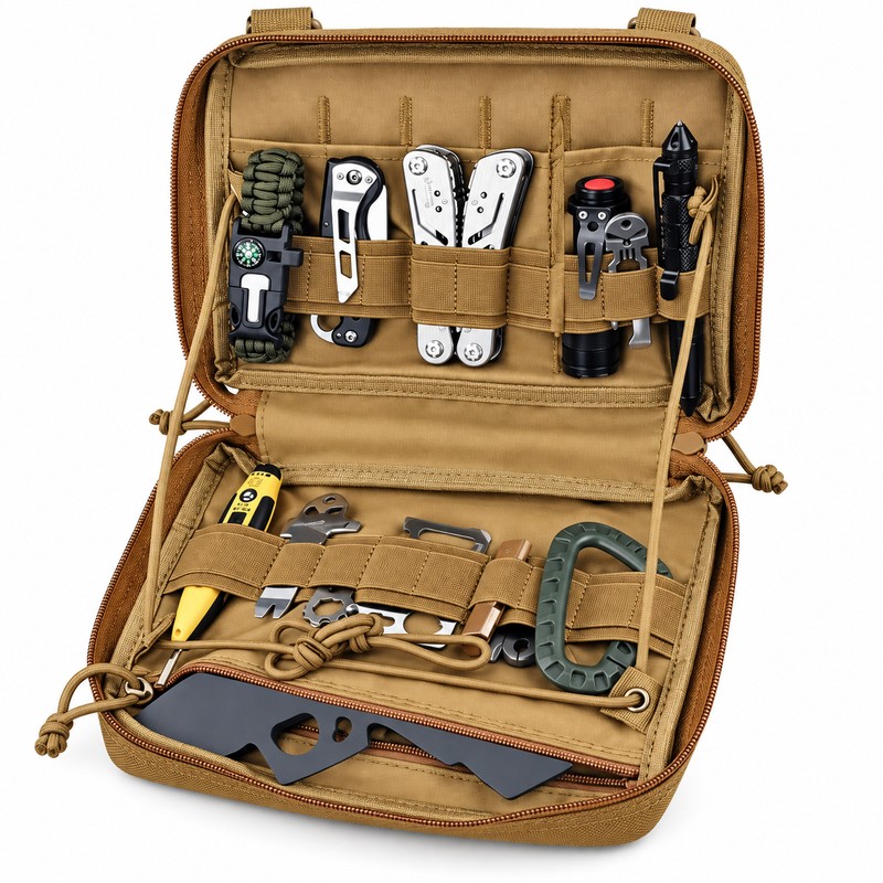Military Tactical First Aid Kit Bag – MOLLE-Style Emergency EDC