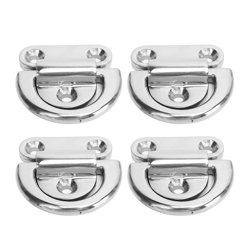 4 Sets Marine Grade Folding Pad Eye 316 Stainless Steel
