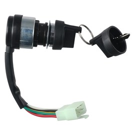 5 Wire Ignition Key Switch, Switch Replacement with Cap for 50cc-250cc Car Assessories Parts Motorcycle, Vehicle