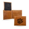 Rico Clemson Tigers Brown Bilfold Wallet with clear ID display