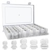 Cokritsm 50PCS Adjustable Cable Glands, Waterproof Cable Gland PG7 PG9
