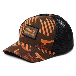 Oakley Men's B1B HDO Patch Trucker, Orange Stripe/Grip Camo