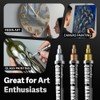 Funcils Liquid Chrome Paint Pen - 4 Dual Tip Mirror
