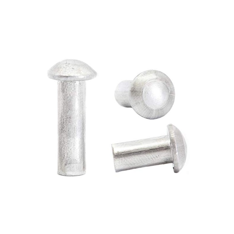 M3 (3mm x 8mm) Aluminium Solid Round Head Rivets DIN