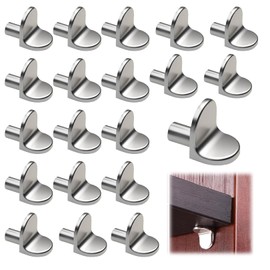 20 Pcs Shelf Support Pegs,L Shape Kitchen Cupboard Shelf Supports,Antirust Kitchen Cupboard Shelf Pegs,Thickened Metal Wardrobe Shelf Pins,for Kitchen Bookcases Closets Cabinets