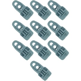 10 x Holdon® MIDI Clip Grau - Klammer Klemme Befestigungsöse für Banner, Zelt, Planen, Molton - BO-Camp/Isabella