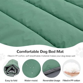Heeyoo Outdoor Dog Bed, Waterproof Camping Dog Bed Mat, Machine Washable and Portable Travel Pet Pad Mat, Foldable Pet Beds for Small, Medium, and Large Dogs
