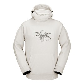 Volcom Men's Hydro Hooded Fleece Riding Hoodie, Stone S5