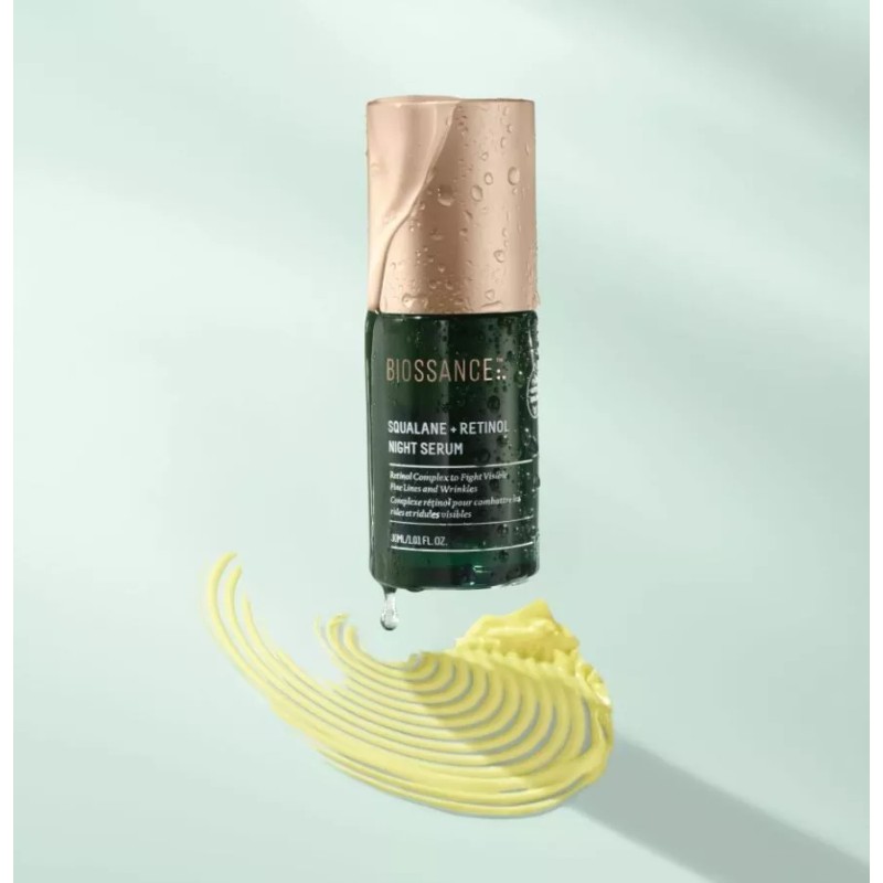 Biossance Squalane + Retinol Night Serum 30ml - Anti-Aging, Hydrating,