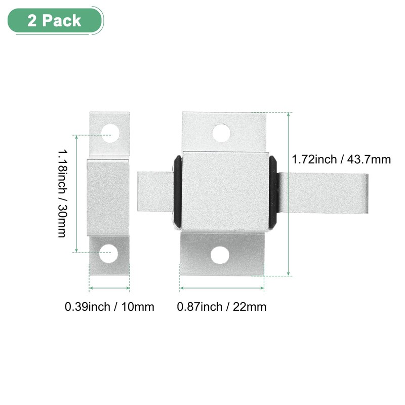 M METERXITY 2-Pack Self-Closing Latch Aluminum Alloy Automatic Window Sliding