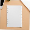 GRIRIW 21pcs Removable Index Dividers Detachable Tabs for Notebooks Journals