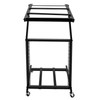12U DJ Mixer Stand, Adjustable 2-Tier Universal Rack with Wheels