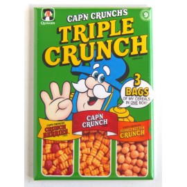 Blue Crab Magnets Triple Cap'n Crunch FRIDGE MAGNET cereal box - 1.75 x 2.75 inches
