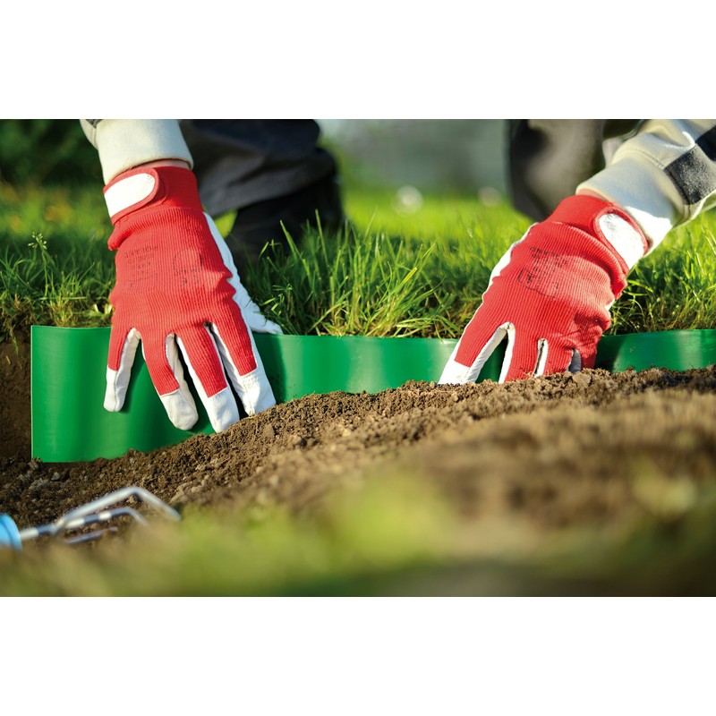 Flexible Garden Lawn Grass Edge 9m x 100mm Dark Green