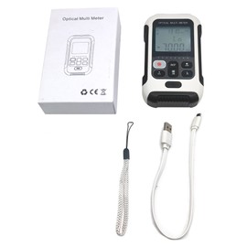 Handheld Optical Multimeter High Accuracy Rechargeable Optical Power Meter Fiber Optic Tester ‑50 to +26dBm TM570AL V30 30MW(Output Power 30MW)