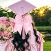 Class of 2026 Graduation Bow - Pink Sparkling Graduation Cap