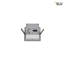 SLV LED Einbauleuchte Frame Basic | Wand- und Deckenleuchte für den Einbau | Eckig, Silber, 2700K Warmweiß | Stilvolle Wandleuchte, Einbau-Strahler LED Treppen-Beleuchtung, Stufen-Licht, Treppenlicht