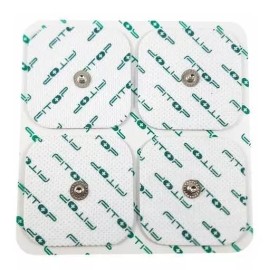 Fitop 8 Electrodos Compatibles Compex 5x5 Snap/ Súper Gel