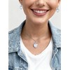 Starchenie Birthstone Earrings for Women 925 Sterling Silver Lover Heart