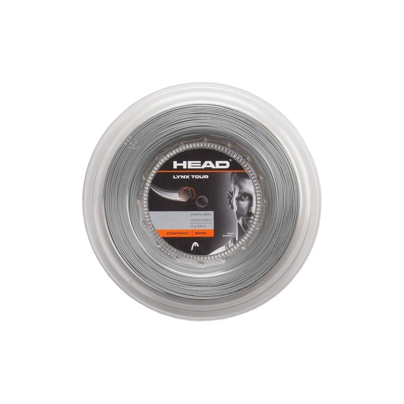 HEAD Unisex_Adult Lynx Tour Reel Tennis String, Grey, 17