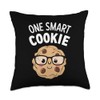 Cookie Cookies Chocolate Chips One Smart Cookie Throw Pillow