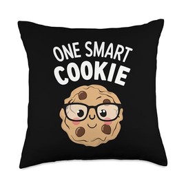Cookie Cookies Chocolate Chips One Smart Cookie Throw Pillow