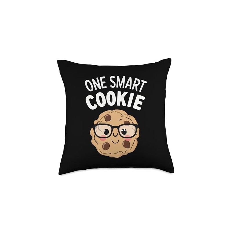 Cookie Cookies Chocolate Chips One Smart Cookie Throw Pillow