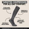 HOLLOW Alpaca Wide Compression Circulation Socks for Men and Women,