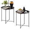 Elitehouse End Table Set of 2, Outdoor Side Table, Small